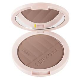 Sephora Collection Matte Bronzer Powder - 02 Beach Bum Tan (Medium Golden Bronze) - 0.28 oz / 8 g