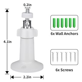 2Pack Adjustable Wall Mount for SimpliSafe Security Camera,360°Adjustable Mount Bracket for SimpliSafe Surveillance Cam, Ceiling Camera Mount with 1/4 Male Thread