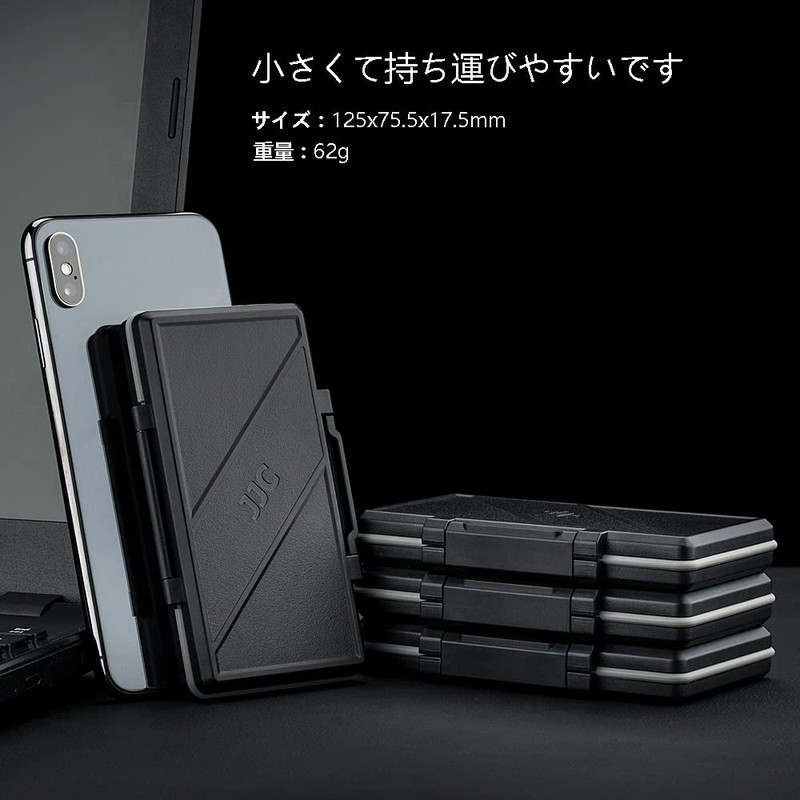 JJC 36 Slots Large Capacity Memory Card Case 12 SD