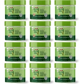 ORS 12-Pack ORS Olive Oil Edge Control Hair Gel Sweet Almond Oil 4oz Each Extra Hold