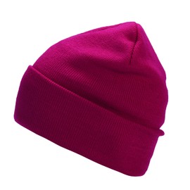 MASADA Women's and Men's Beanie Winter Hat, magenta