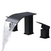 FSCEPIXI 2 Handles Roman Tub Faucet,High Flow Waterfall Bath Tub
