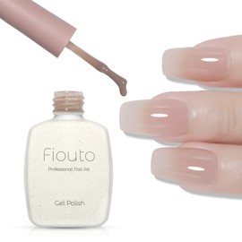 Fiouto Gel Nails, Magnetic Nails, Color Gel, Transparent Sheer, Color Gel, Good Color Shear, Gel Nails, Milkshake Sensation Sheer Gel, Single Item, UV/LED Compatible (Milkshake Color Gel 203)