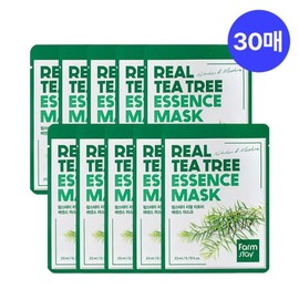 Farmstay 1일1팩 한달패키지 리얼 에센스 마스크팩 15종 30매 1 Day 1 Pack One Month Package Real Essence Mask Pack 15 Types 30 Sheets