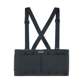 Zeluga - Soporte de espalda de trabajo industrial, cinturón de apoyo trasero con tirantes, soporte lumbar inferior para levantamiento pesado, correas 