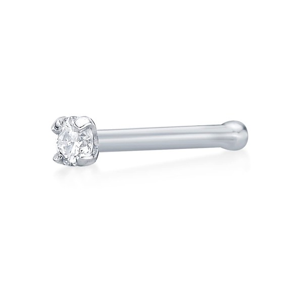 Lavari Jewelers 18 Gauge 0.02 Carat Diamond Straight Bone Nose