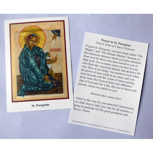 St. Peregrine Prayer Card/Prayer for Cancer Patients - Set of 100