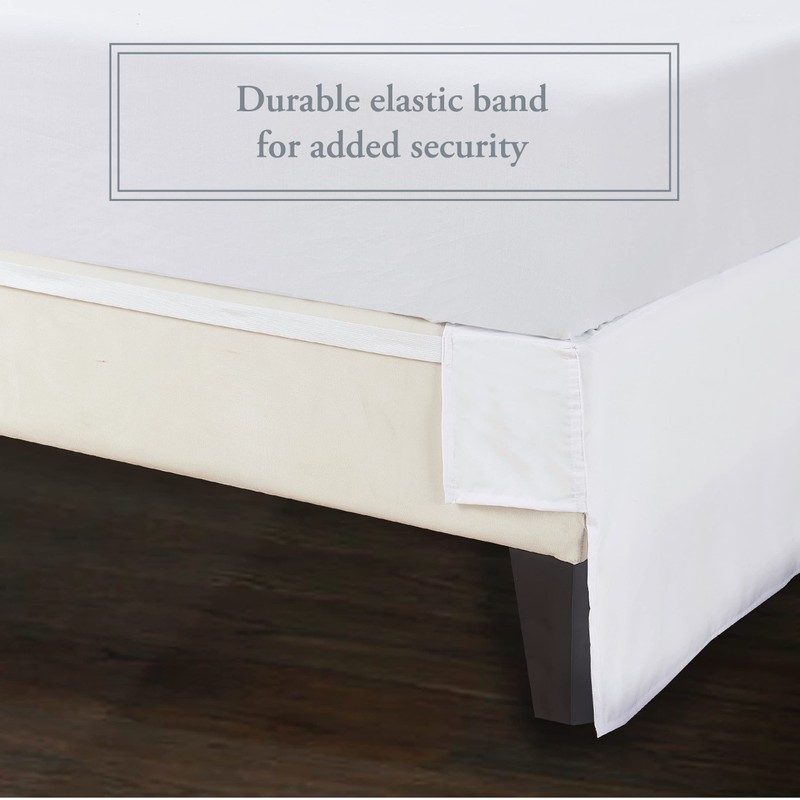 Bed Maker's Wrap-Around Microfiber Bed Skirt for Adjustable Beds, Tailored