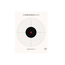 National Target Single Bull Red Center Air Pistol Target