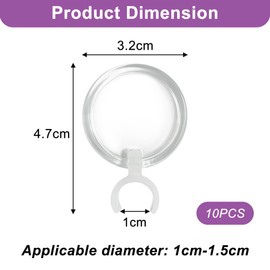 Glue Stick Holder Magnifying Lens for Diamond Painting Drill Pen, Pack of 10 Diamond Painting Accessories, Precise Diamond Pen Magnifying Glass for Embroidery Supplies and Multifunctional Tool for DIY