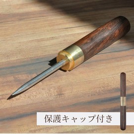 Grandios GD-ICEPICK Wood Grain Ice Pick, Thin, Ice Breaking, Cocktail, Camping, BBQ, Protective Cap Included, Outdoor Activities