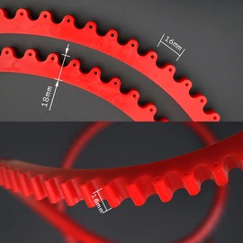 JCFANTS 78inch Profiling Strip Flexible Curve Template, Router Template Woodworking, Flexible Curve Guide Curved Template Tool, Professional Flexible Router Guide (200mm-Red)