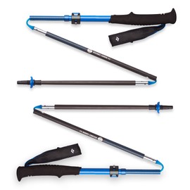 Black Diamond Equipment Distance Carbon Flz Trekking/Running Poles - Ultra Blue - 140 cm