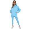 Janisramone® Women's Tracksuit Set - Fleece Hoodie With Side Split