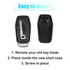 X AUTOHAUX 2pcs 5 Button Replacement Key Fob Case Keyless