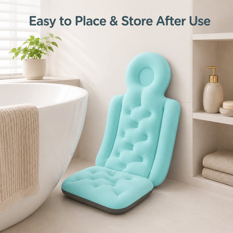 Full Body Bath Pillow for Neck and Back Support –
