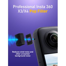 Mic Wind Muff for Insta360-8Pcs Wind Muff for Insta360 X3 X4, Premium Wind Noise Reduction Cover for Crisp Audio, Easy Installation and Durable Design, Compatible X3 or X4 Camera