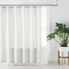 Nestwell 72-Inch x 72-Inch Solid Hemp Shower Curtain in Bright White