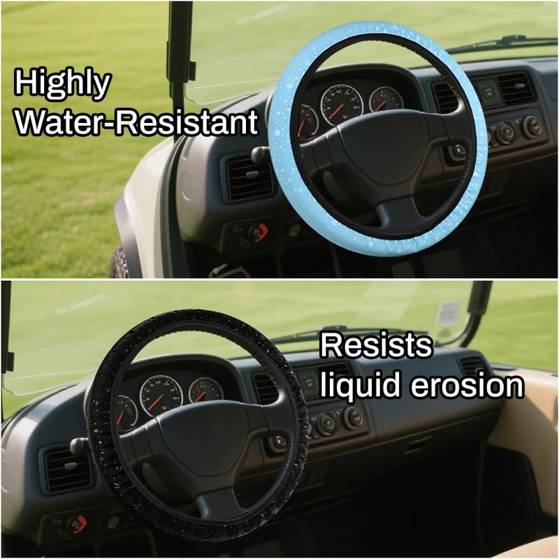 Steering Wheel Cover Waterproof and sweatproof (Blue)