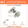 TOUCH Cabinet Hinges (1 Pair, 2 PCS) Face Frame Compact