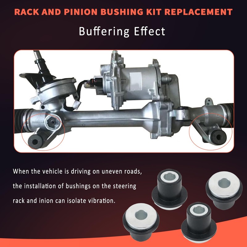4PCS Steering Rack and Pinion Mount Bushing Compatible with 2000-2012