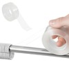 HJZHII Curtain Rod Tape Glide Clear, Curtain Rod Slide Smooth