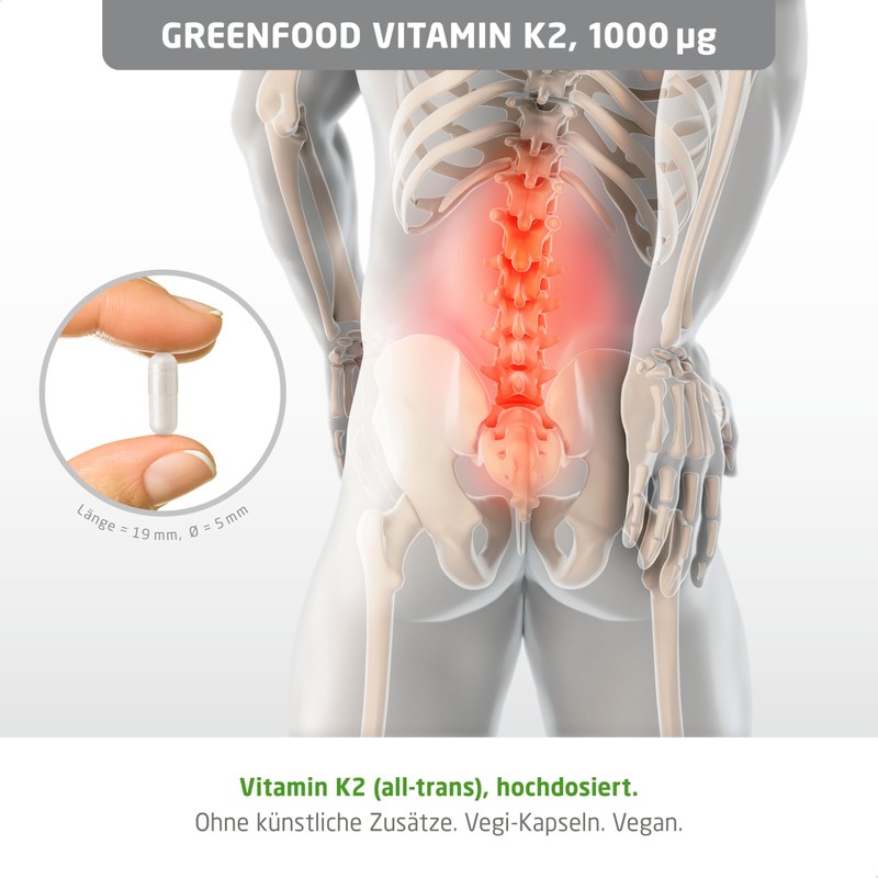 Vitamin K2 (MK7), high dose, 1000 mcg, 150 capsules, vegan.