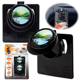 Trash Snap Reusable Bag Holders for Trash & Recycling | Eco-Friendly, Adhesive Clip System for Car, RV, Home, Travel, Boat | Recycled Plastic Bliss - 2 Pack