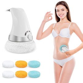 TANHUKEN Body Massager,Handheld Back Massager Electric with 3 Washable Pads, Body Massager Machine for Arm Leg Hip Belly (6 pad)