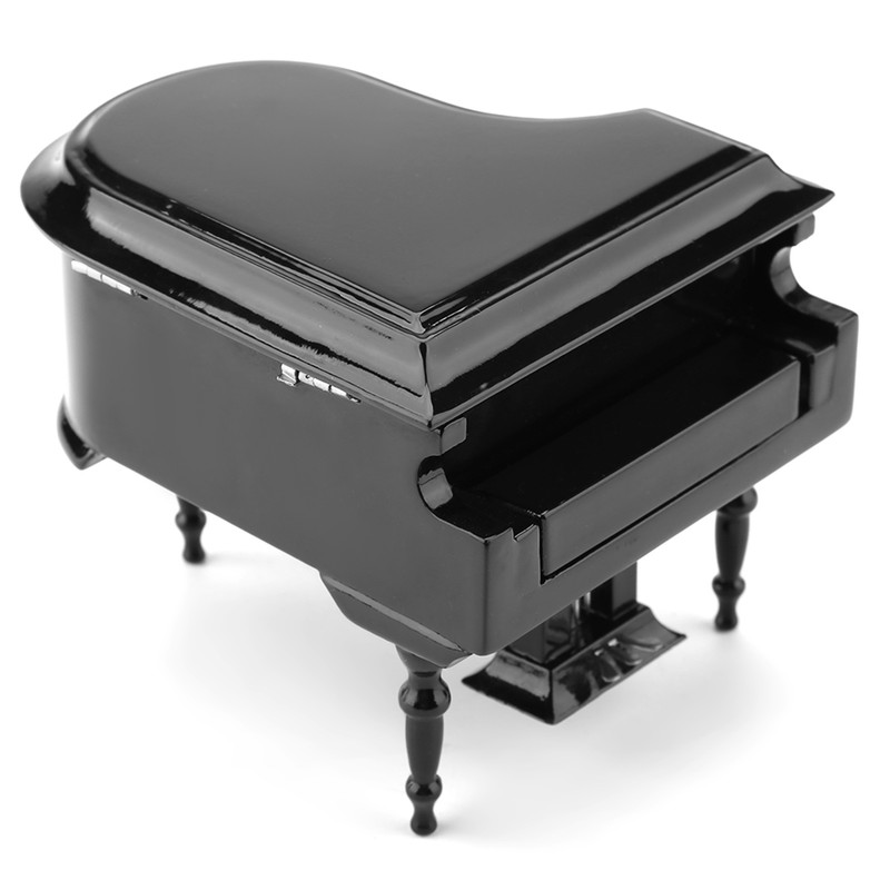 Exquisite Wooden Mini Piano Model Display Decoration Home Coffee House