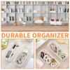 Pack of 4 Plastic Storage Boxes, 27 cm, White Small