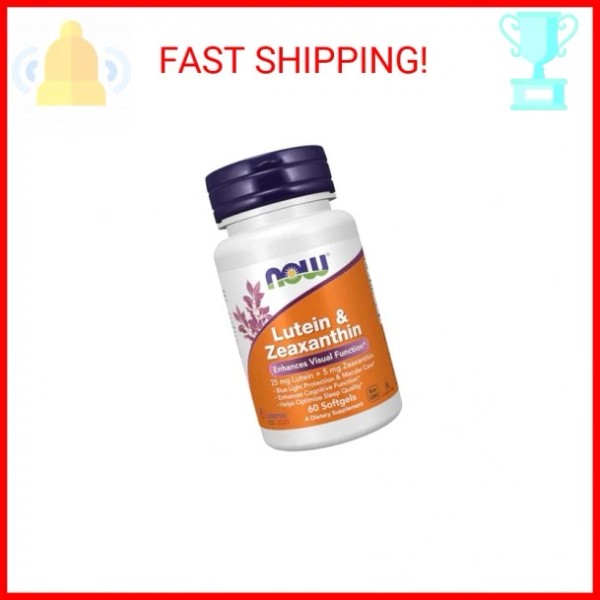 NOW Foods Supplements, Lutein & Zeaxanthin with 25 mg Lutein
