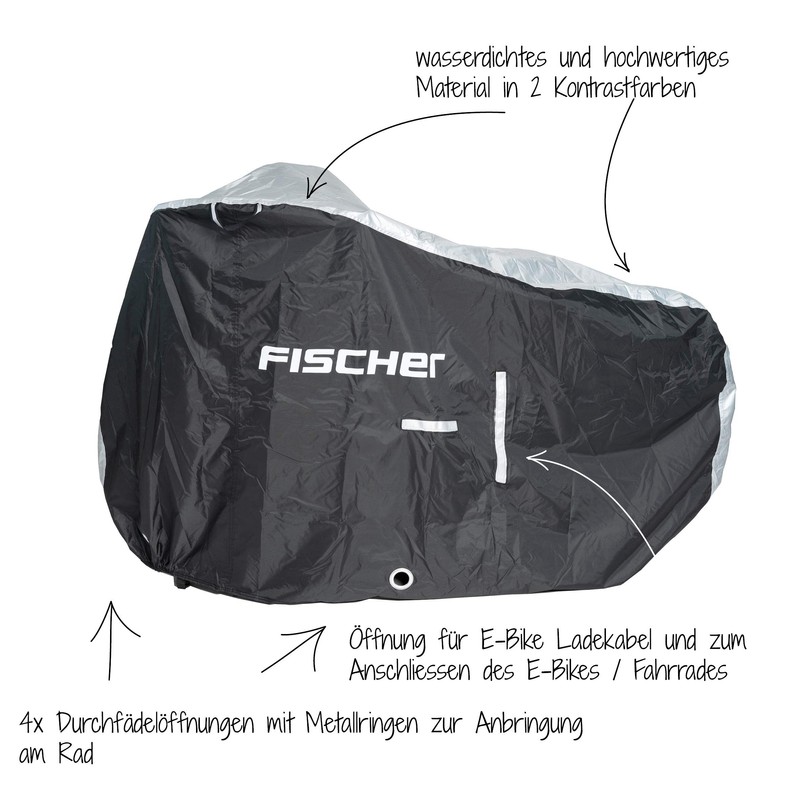 FISCHER E-Bike Garage Premium | High-Quality E-Bike Cover | Opening