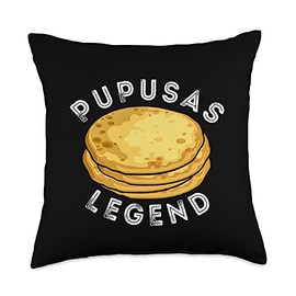 Warm Pupusas Salvadorean Food Lover Legend El Salvadorian Pupusa Maker Eat Foods Throw Pillow, 18x18, Multicolor