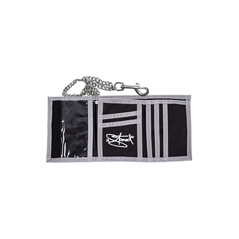 2Stoned Wallet Embroidered with Chain and Velcro Fastening Camo Gym