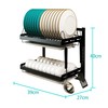Supfirm Wall Mounted Stainless Steel Dish Drying Rack Fruit Vegetable
