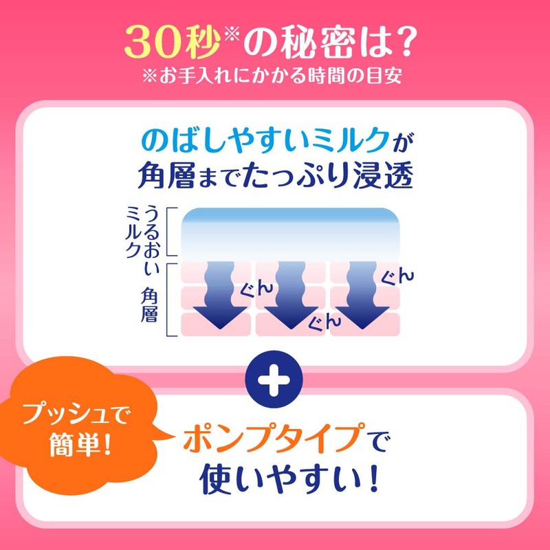 biore u permeable to the stratum layer moisturizing milk fruit