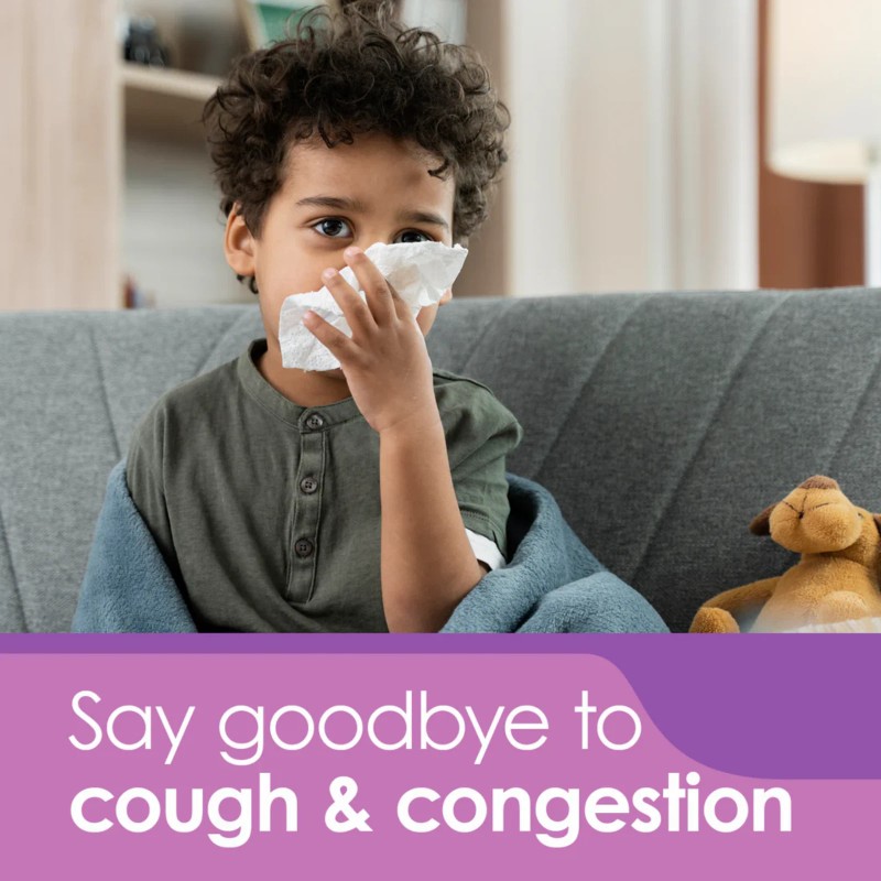 Menper Mucosan Kids Cough & Congestion - Grape Flavor ,
