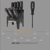Wheeler 10 Piece SAE HEX Screwdriver Set with Multiple Sizes
