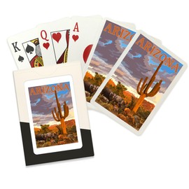 Lantern Press Arizona, Javelina and Cactus (52 Playing Cards, Poker Size Card Deck with Jokers)