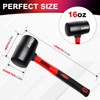 LOZAGU LOZAGU 16oz Rubber Mallet Hammer, Fiberglass Handle, Rubber Mallet