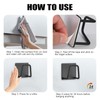 Luckyiren Adhesive Sponge Holder for Kitchen Sink, SUS304 Stainless Steel