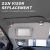 Gray Driver Left Side Sun Visor Replacement Compatible with Honda