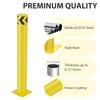 Nilight Safety Bollard, 36 inches Height Steel Bollard Post High