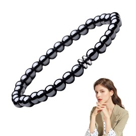 GHPKOTW 6mm Edelstein Perlenarmband für Männer und Frauen, elastisch,Armband aus Edelsteinperlen für Männer und Frauen,Glücksarmband, Exquisite Geschenke