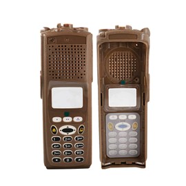 XTS5000 M3 Two-Way Radio Replacement Housing Case Cover - Brown Durable Plastic Shell, No Copper Sheet (Compatible with XTS Series, Secure Fit)