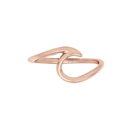 Elli Ladies’ Ring with Waves - Trend Symbol - Beach Maritime Design in 925 Sterling Silver, Silver, Rose Gold