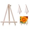 Lhbwhiz Pack of 2 Easel, Mini Wooden Table Easel, Foldable