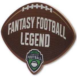 ESPN Fantasy Football Legend Wood Wall Decor - Fun Fantasy Football Sign for Man Cave, Game Room or Bar