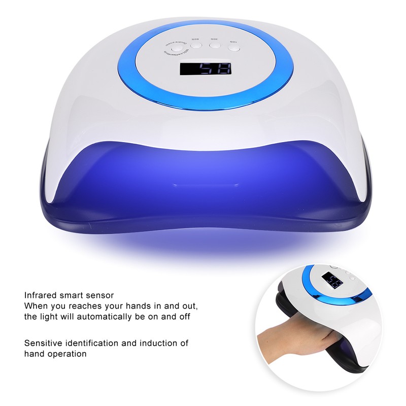 168W Professional Intelligent Nail Curing Machine LED UV Gel Nail